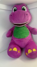 Fisher-Price Barney Plush Dinosaur 2024 Lyons Partnership Purple  Green Stuffed