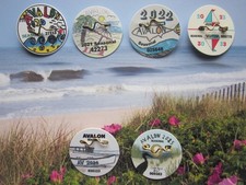 AVALON   NEW  JERSEY  SEASONAL  BEACH  BADGES...