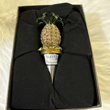 Olivia Riegel NEW Pineapple Crystal Bottle Stopper