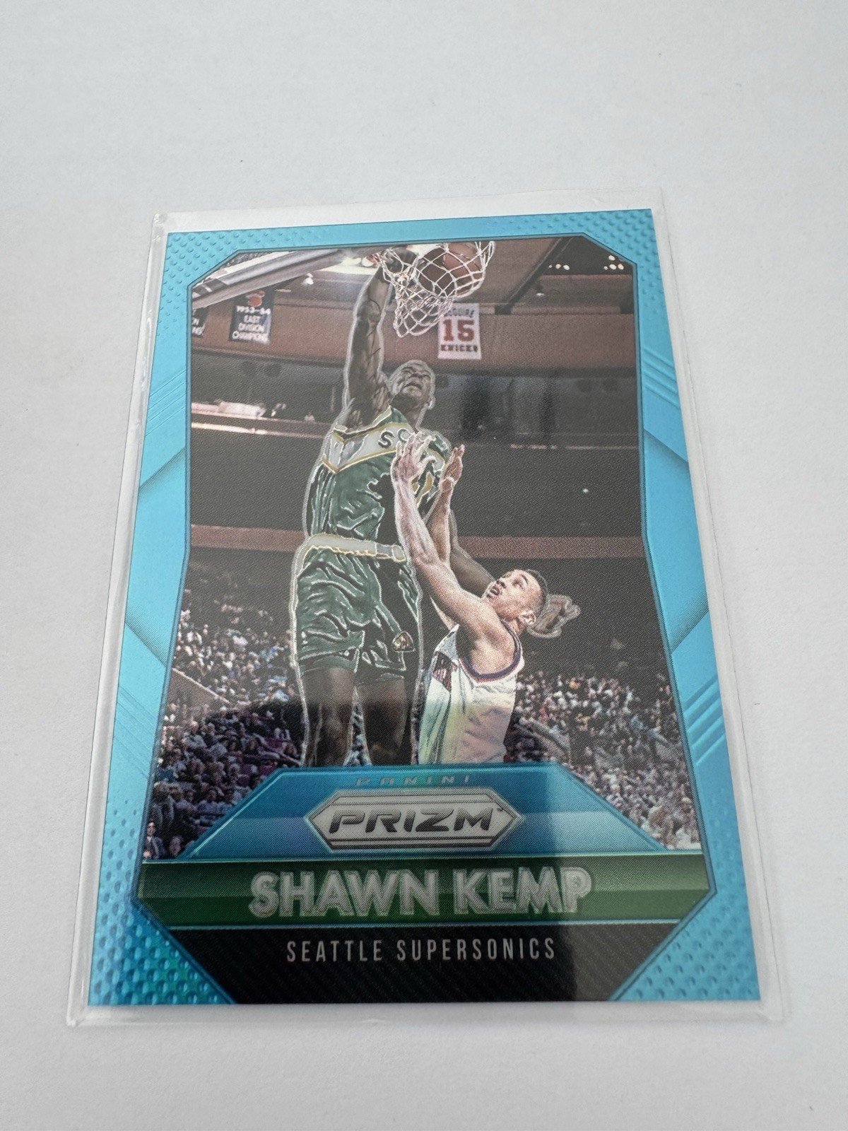 Shawn Kemp 2015-16 Panini Prizm #270 Light Blue Prizm /199 Seattle SuperSonics
