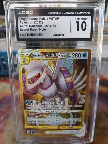 Origin Forme Palkia VSTAR 208/189 Full Art Astral Radiance Pokemon CGC 10 GM