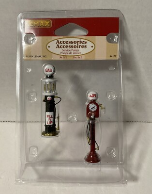 Lemax 44177 SERVICE PUMPS Set of 2 Christmas Village Accessories O Scale I