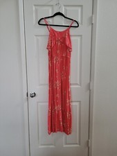 Womens Floral Maxi Dress, Size Small