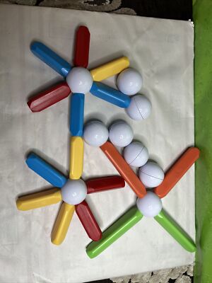 SMARTMAX  COLORFUL CREATIVE MAGNETIC BUILDING TOY, 25 Pc Lot