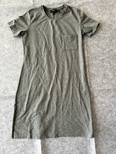 Theory T-Shirt Dress in Stretch Cotton Knit with patch pocket size P