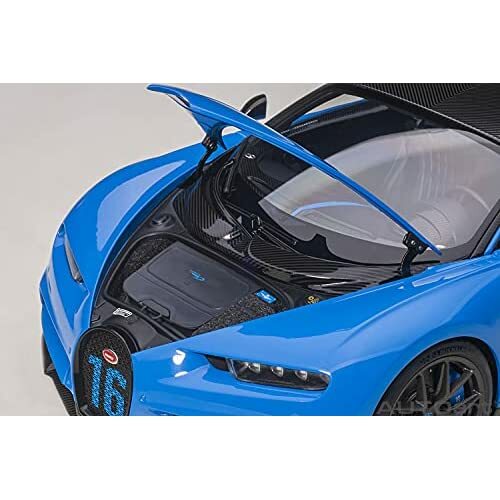 ミニカー autoart 1/18 Bugatti Chiron AUTOart 1/18 Bugatti Chiron EB 18.3 Concept Car Blue DIECAST