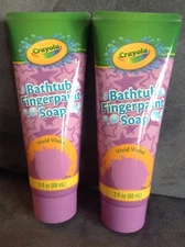 CRAYOLA BATHTUB FINGERPAINT SOAP VIVID VIOLET 3 OZ - LOT OF 2 - BRAND NEW