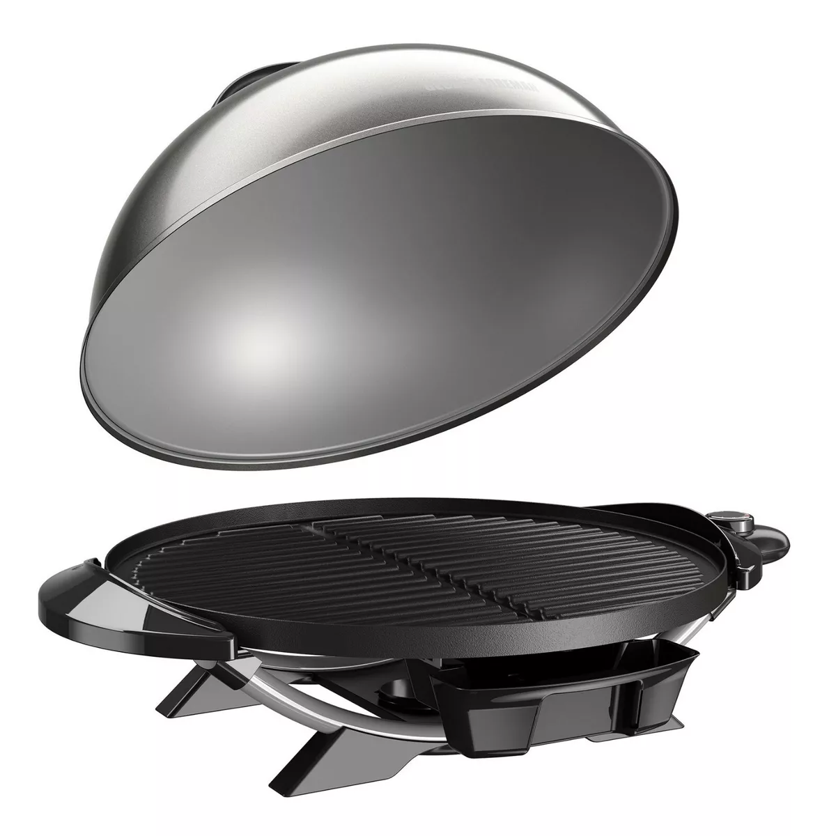 George Foreman Indoor Outdoor Grill-Watt Silver Electric Grill in the  Electric Grills department at