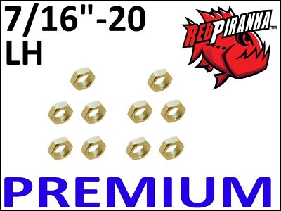 10 PCS HEX JAM NUT LH 7/16''-20 THREAD ROD END HEIM JOINTS LEFT HAND ZINC PLATED
