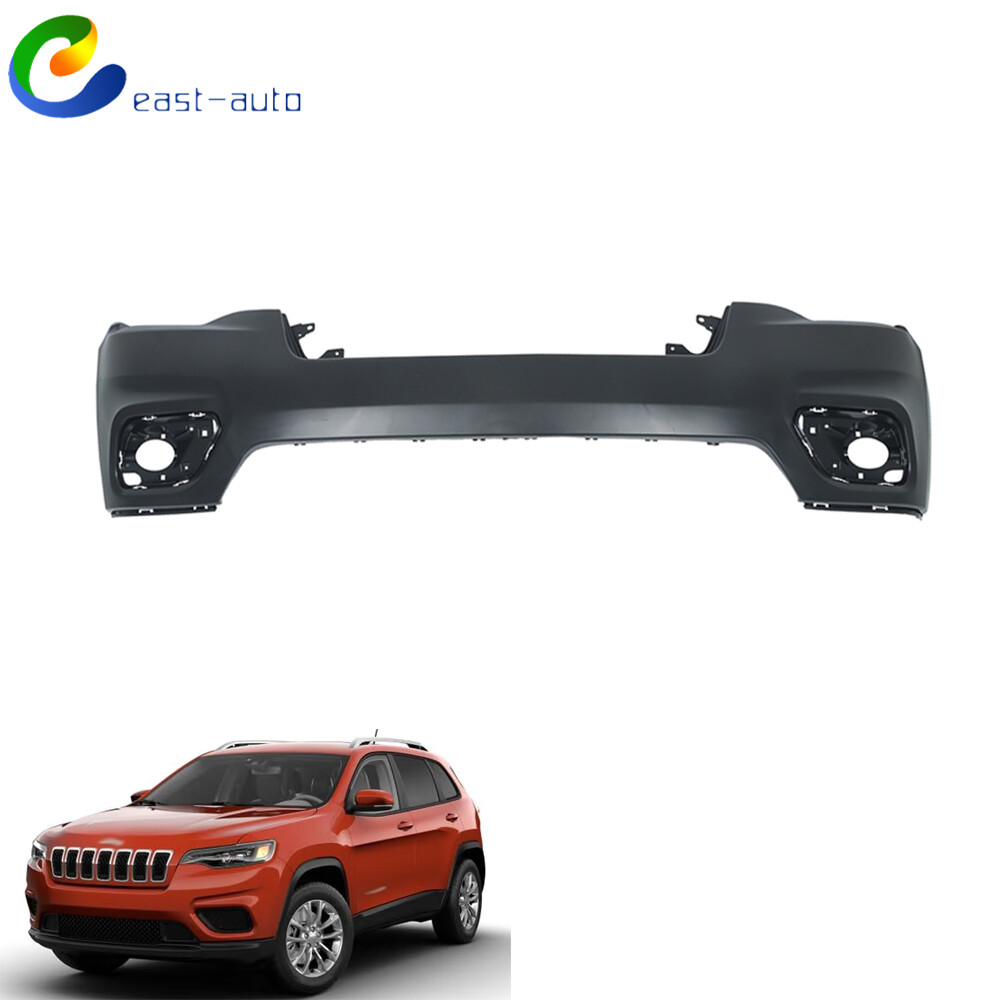 Without Holes Plastic Front Upper Bumper Cover Fascia For 2019-22 Jeep Cherokee