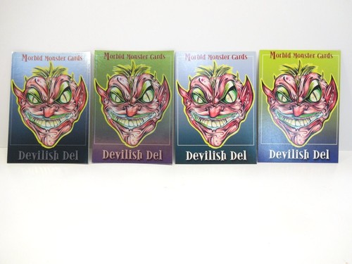Morbid Monster Cards 4 variation Set of Devilish Del 1999 Nostalgicards - Picture 1 of 6