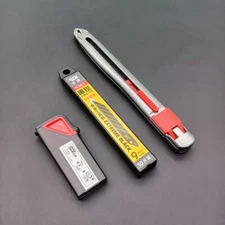 Leather Craft Utility Knife Replaceable Lockable Blade Skiving Cutter DIY Tools