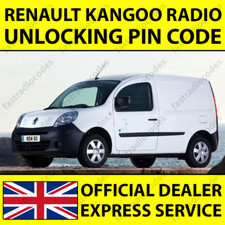 ✅RENAULT KANGOO CAR RADIO NAVIGATION UNLOCKING PIN CODE FOR ALL MODELS✅