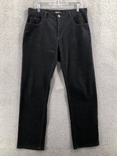 Michael Kors Corduroy Pants Chino Straight Leg Men  s 34X32 Flat Front Black 4994