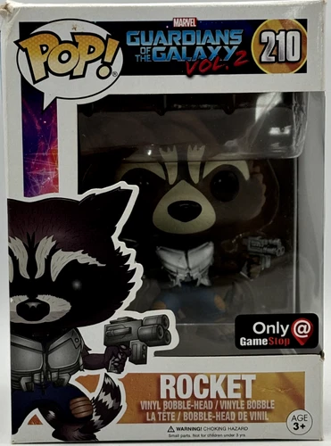 FUNKO POP Rocket Guardians of the Galaxy Vol. 2, Marvel 210  W/PROTECTOR - P69