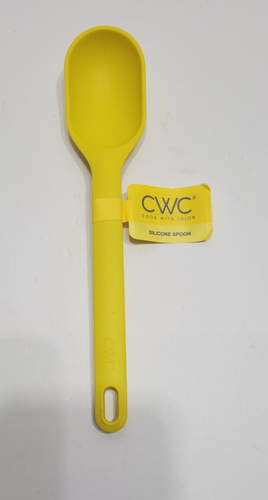 CWC Silicone Set of (2) Spoon, Slotted Turner Yellow Kitchen Utensils - Picture 6 of 8