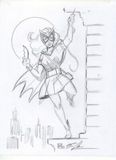 Batgirl Bette Kane ORIGINAL PENCIL SKETCH by Tim Shinn