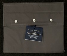  175 NEW RALPH LAUREN HOME QUEEN FLAT SHEET COTTON PERCALE SOLID LOFT GRAY