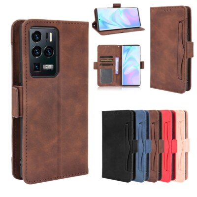 For ZTE Axon 30 Ultra 5G , Separable Card Slot Leather Stand Wallet Case Cover