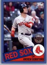 2020 Topps 1985 Topps 35th Anniversary Blue Series 2 85TB-6 Andrew Benintendi  B