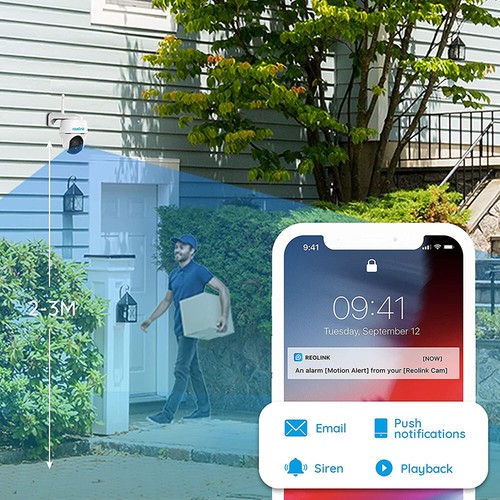 Reolink Argus PT Caméra WiFi 8MP Pivotante avec Batterie & Panneau Solaire - Afbeelding 10 van 12
