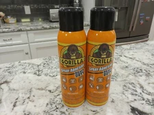2 GORILLA Glue Heavy Duty Spray Adhesive Clear Multi Purpose 14 oz