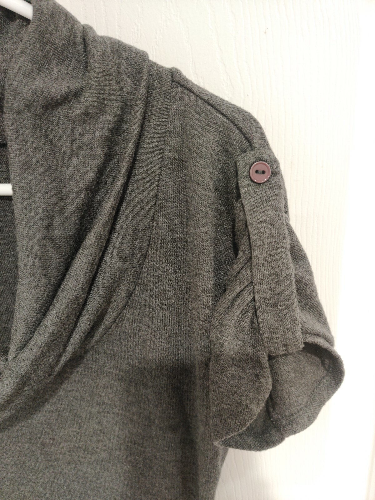 DELIRIOUS LOS ANGELES Grey Gray Knit Sweater Dress Cowl Neck CUTE SEXY