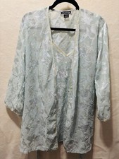 Romantic Vintage Halston Chiffon Slip Dress & Robe Peignoir Set