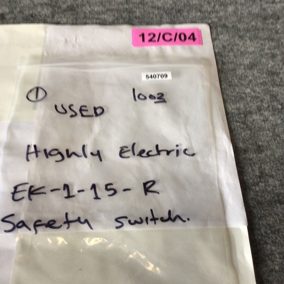 Highly Electric EK115R Safety Door Limit Switch ( Missing Key ) eBay