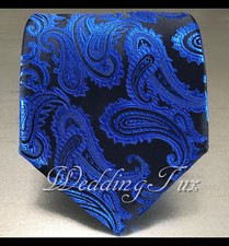 CLEARANCE MEN'S PAISLEY Microfiber SELF TIE NECK TIE FORMAL PARTY WEDDING PROM