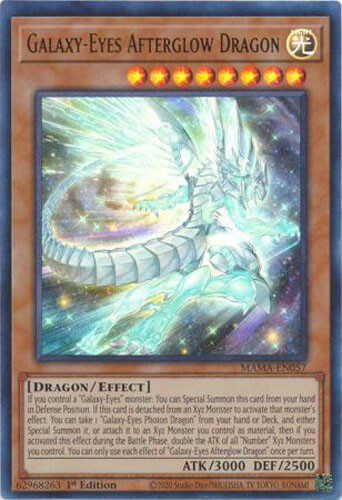 YuGiOh Galaxy-Eyes Afterglow Dragon LGB1-JP029 20th Starlight
