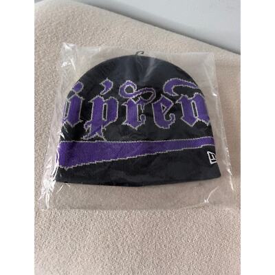 Supreme x New Era Accent Skullcap Beanie - Navy Purple - NEW Supreme x New Era Accent Skullcap Beanie - Navy Purple - NEW