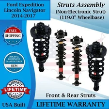 Monroe OEM Front & Rear Struts For 2014-2017 Ford Expedition/ Lincoln Navigator