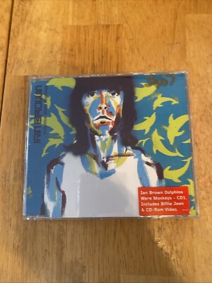 Ian Brown Dolphins Were Monkeys EU Import 3 Track/1 Video Enhanced CD 1999 Issue
