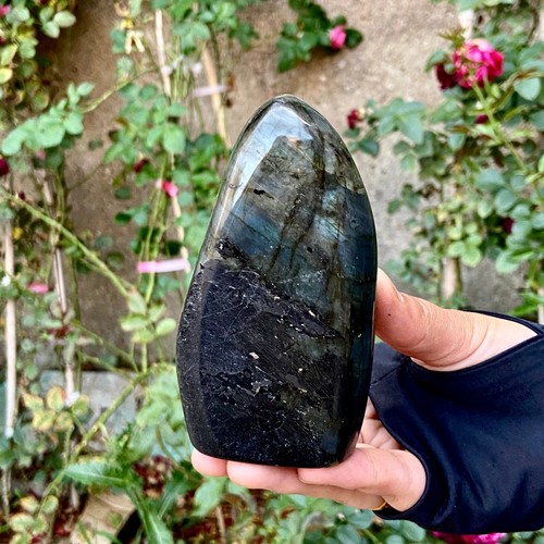 427G Natural elongated stone Madagascar polished crystal healing stone - 第 8/13 張圖片