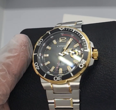 Citizen Eco-Drive Endeavor Stainless Steel Dual Tone Watch AW1426