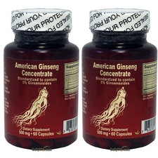 2 x American Ginseng Concentrate 500 mg 60 SGs