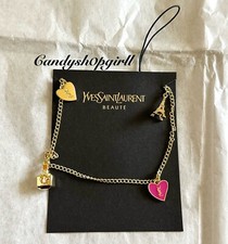 NEW Limited Edition YSL Mon Paris Gold Phone Charm/Bag Accessory