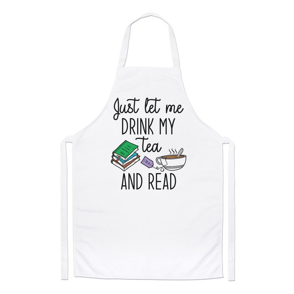 Nur Let Me GeträNk My Tee Und Gelesen Koch SchüRze BüCherwurm Introvert Kochen-image