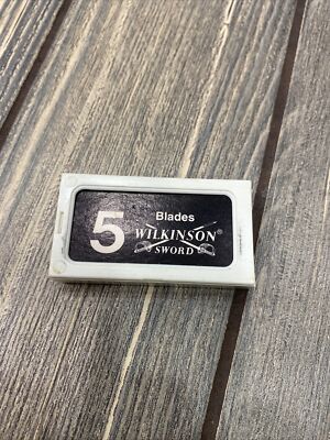 Vintage Wilkinson Sword The Blade 5 Razor Blades Chromium Edge England NOS