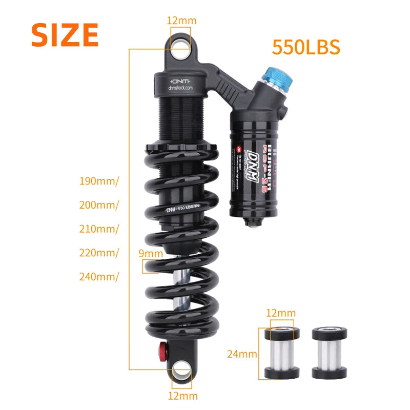 DNM burner rcp-25　210x55 MTB用パーツ Amazon.com : DNM BURNER-RCP 2S Downhill Mountain Bike