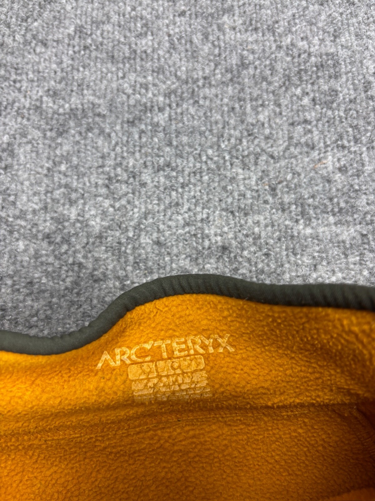 Arc'Teryx Strato Polartec Giacca Uomo Grande Giallo Pile Full Zip Finto Collo