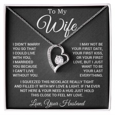 To My Wife Necklace, Gift For Wife, Anniversary Gift For Wife, Necklace For Wife