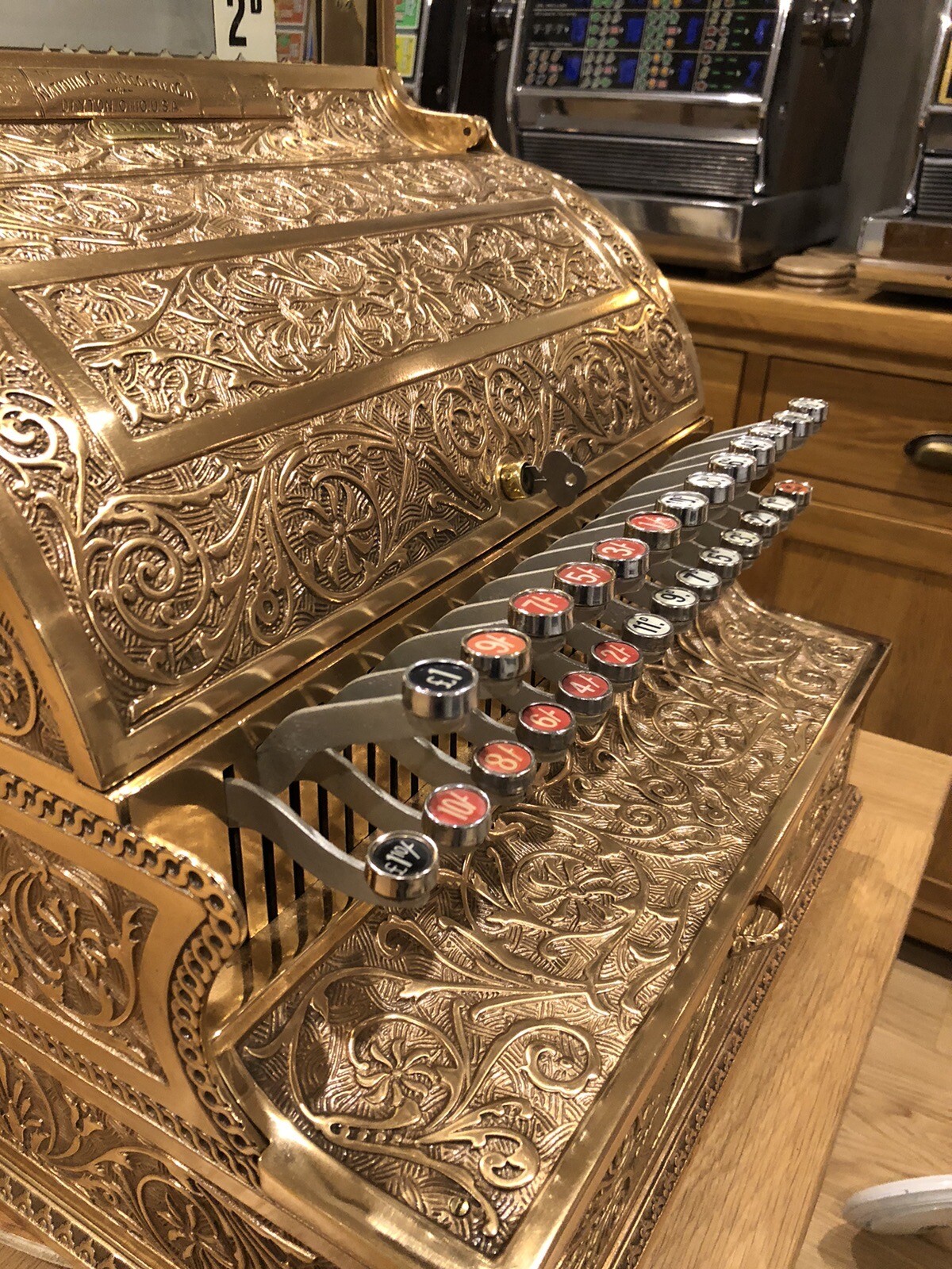 national cash register / Brass Antique Cash Register / Vintage Cash Register eBay