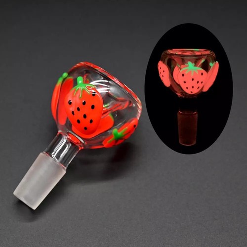 NUOVO Bong in vetro scuro 10" Glow in the Dark Pipe Ad Acqua Fumante Hookah + Ciotola - Foto 12 di 12