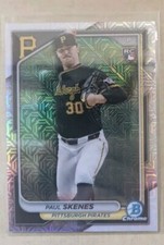2024 PAUL SKENES Bowman Chrome Rookie Mojo Refractor #31 PIRATES **CLEAN**