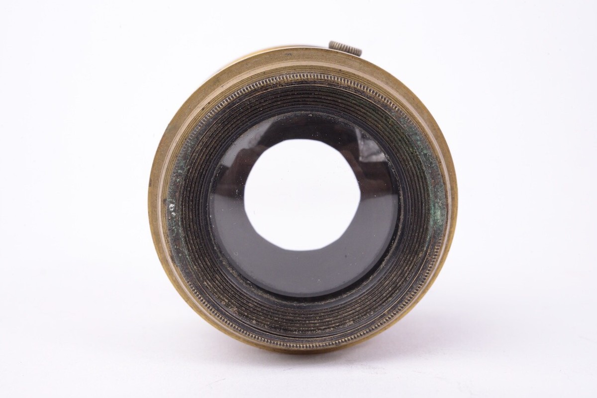 Vintage brass lens Steinheil in München #13726. Focale approximative 300mm