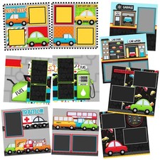 CARS CARS CARS - Scrapbook Layout Set