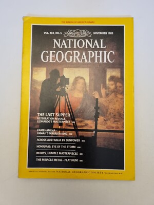 National Geographic Magazine November 1983 Vol. 164. No.5 Leonardo's Masterpiece