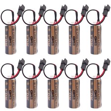 10pcs FUJI FDK CR8.LHC 17450 3V Battery for Toto Flush Valve with Plug JAPAN New